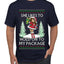 Hold My Package, Ugly Christmas Sweater Unisex Unisex Men's T-Shirt