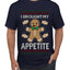 I Brought My Appetitie, Ugly Christmas Sweater Unisex Men's T-Shirt