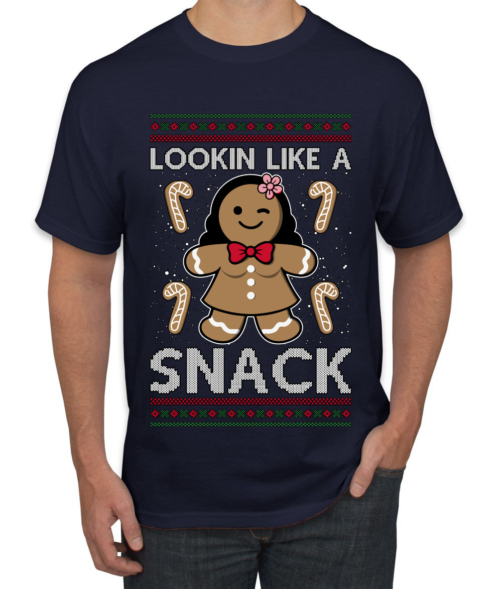 Lookin Like A Snack, Ugly Christmas Sweater Unisex Men's T-Shirt