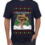 Feliz Navidad Dancing Gingerbread Man, Ugly Christmas Sweater Unisex Men's T-Shirt