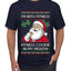 I'm Into Fitness Cookie In My Mouth Santa, Ugly Christmas Sweater Unisex Men's T-Shirt
