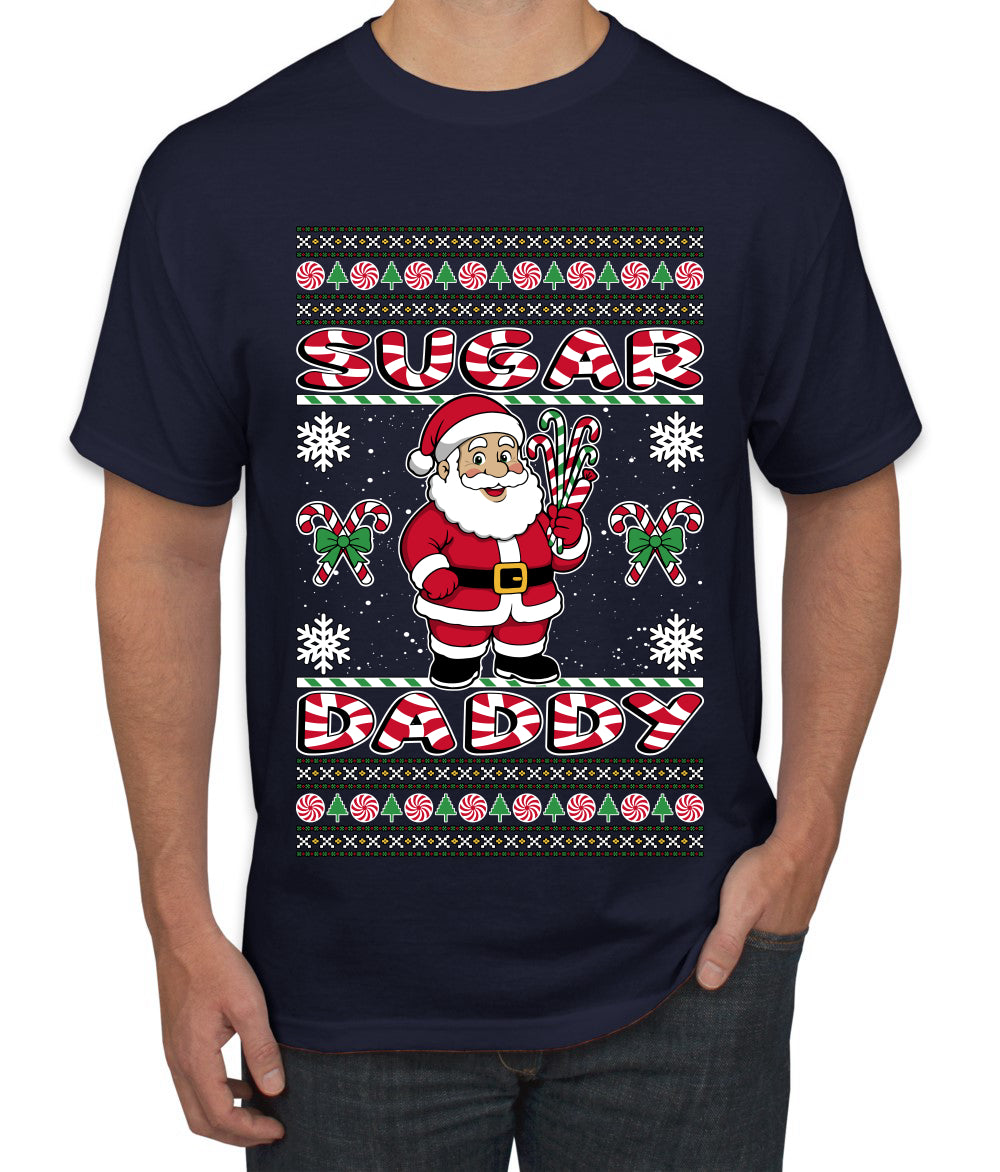Sugar Daddy Santa, Ugly Christmas Sweater Unisex Men's T-Shirt