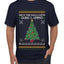 Deck The Halls With Guns & Ammo Fa La La La La, Ugly Christmas Sweater Unisex Men's T-Shirt