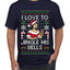 I Love To Jingle His Bells, Ugly Christmas Sweater Unisex Men's T-Shirt