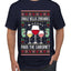 Jingle Bells, Zinfandel Pass The Cabernet Wine Drinker, Ugly Christmas Sweater Unisex Men's T-Shirt