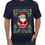 Is That A Candy Cane In Your Pocket Naughty Santa, Ugly Christmas Sweater Unisex Men's T-Shirt