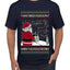 Santa Drone Show Reindeer, Ugly Christmas Sweater Unisex Men's T-Shirt