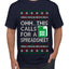 Oh... This Calls for A Spreadsheet, Ugly Christmas Sweater Unisex Men's T-Shirt