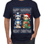 Happy Hanukkat Meowy Christmas, Ugly Christmas Sweater Unisex Men's T-Shirt