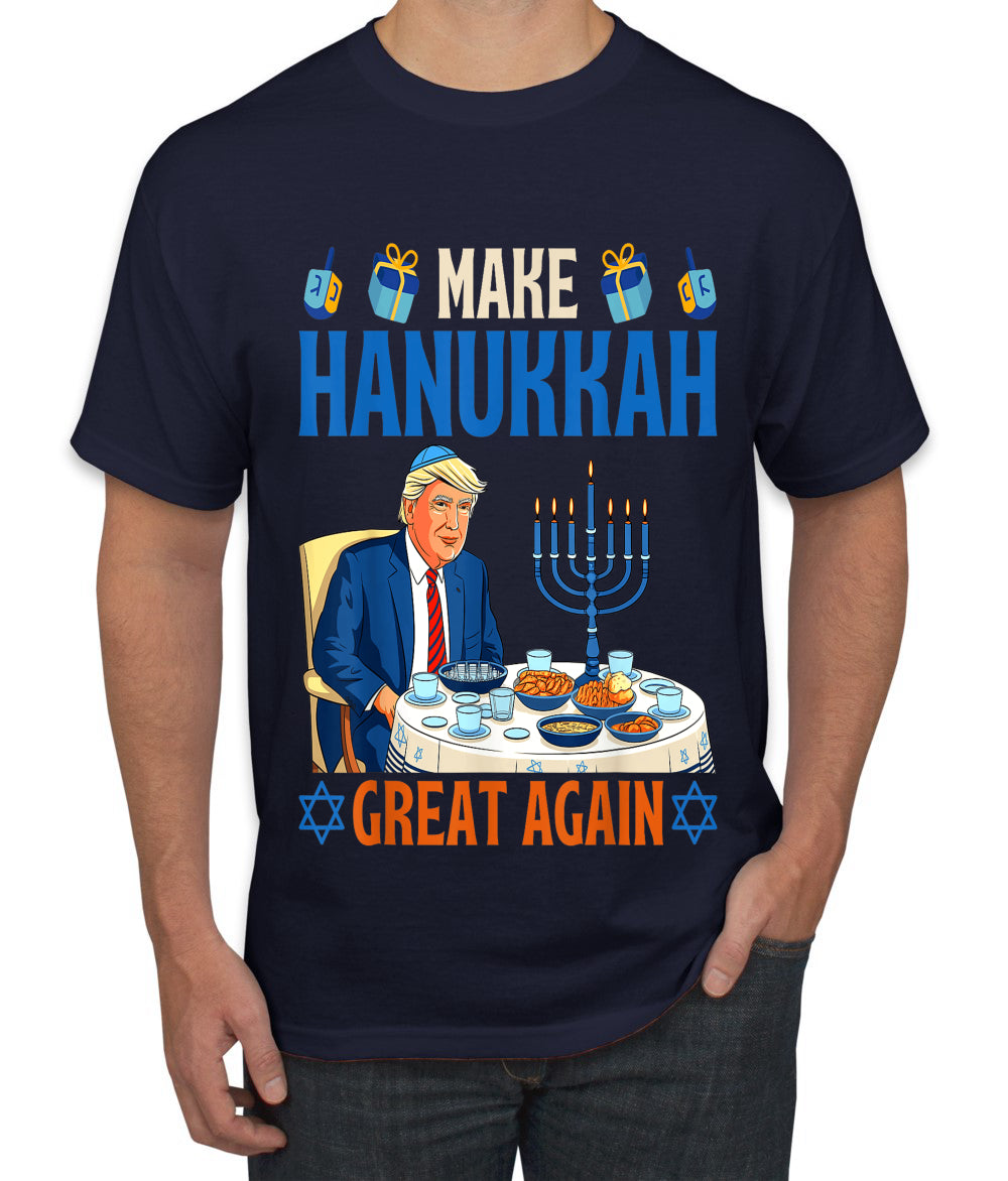 Make Hanukkah Great Again, Ugly Christmas Sweater Unisex Men's T-Shirt