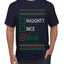 Naughty Nice, Irish, Irish Christmas, Ugly Christmas Sweater Unisex Men's T-Shirt