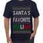Santa's Favorite Italian, Funny Italian Christmas Sweater, Ugly Christmas Sweater Unisex Men's T-Shirt