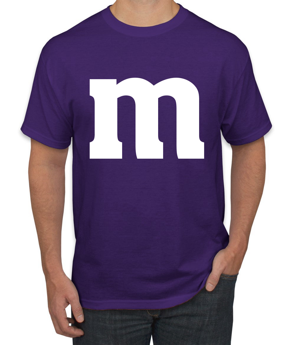 Letter M Graphic Novelty Funny Costume Halloween Men's T-Shirt