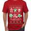 To The Windows To The Walls Till Santa Decks These Halls, Ugly Christmas Sweater Unisex Men's T-Shirt