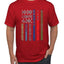 No One Fights Alone, Dispatcher EMS Corrections, Police Fire Military Unity T-Shirt American Flag Tee First Responders Men's T-Shirt