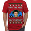 Why the Hell are You Dressed Like a Chicken? Funny Movie Ugly Christmas Sweater Men's T-Shirt