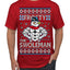 Frosty the Swoleman Funny Workout Lifting Snowman MovieUgly Christmas Sweater Men's T-Shirt