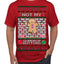 Not My Gumdrop Buttons Funny Classic Movie Quote Ugly Christmas Sweater Men's T-Shirt