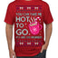 You Can Take Me Hot to Go, Hot Cocoa Viral Song Pop Music Ugly Christmas Sweater Men's T-Shirt