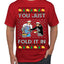 You Just Fold It In Funny Enchilada Moira David TV Sitcom Ugly Christmas Sweater Men's T-Shirt