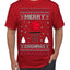 Merry Swishmas Basketball Sports Ugly Christmas Sweater Men's T-Shirt