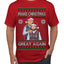 Make Christmas Great Again Trump Vance 2024 Movie Parody Ugly Christmas Sweater Men's T-Shirt