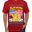 Trumpamania Funny Hogan 80s USA Wrestling Sports Parody Ugly Christmas Sweater Men's T-Shirt