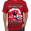 Oh What Fun It Is to Ride Donald Trump Red Wave Landslide Ugly Christmas Sweater Men's T-Shirt