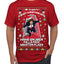 Not Christmas Until Hans Gruber Falls From Nakatomi Ugly Christmas Sweater Men's T-Shirt