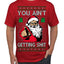 You Ain't Getting Shit Funny Santa Claus Ugly Christmas Sweater Men's T-Shirt