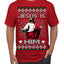 Jesus Is Him Funny Gen Z Viral Meme Shades Slang Ugly Christmas Sweater Men's T-Shirt