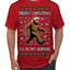 Merry Christmas Ya Filthy Humans Funny Sasquatch Bigfoot Ugly Christmas Sweater Men's T-Shirt