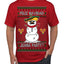 Feliz Navidad Juana Party Funny Spanish Drinking Cerveza Ugly Christmas Sweater Men's T-Shirt
