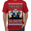 Doge Elf Around and Find Out Trump Elon Vivek MAGA Ugly Christmas Sweater Men's T-Shirt