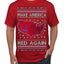Make America Red Again USA Map Trump 2024 MAGA Ugly Christmas Sweater Men's T-Shirt