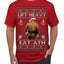 Lift Heavy Eat Ath Merry Chrithmith, Butt Viral Weightlifting Lifting Boxing Fight Meme Ugly Christmas Sweater Men's T-Shirt