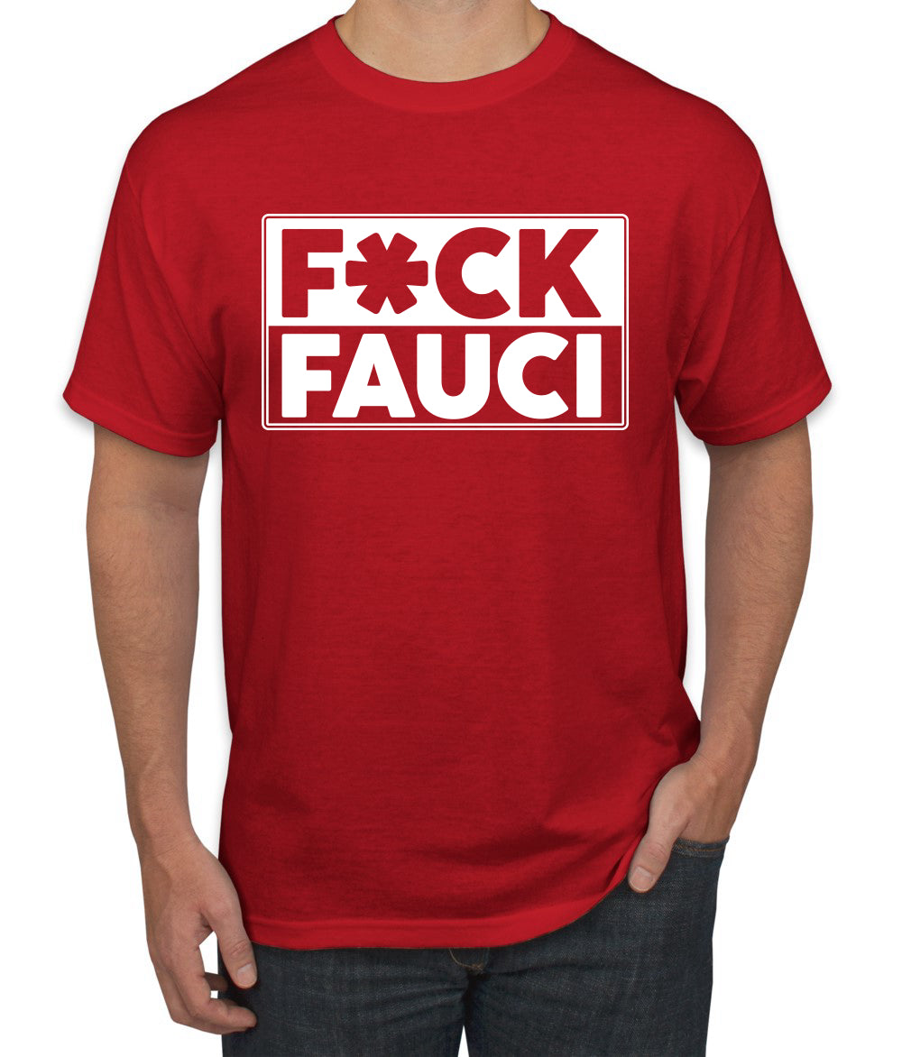 Fuck Fauci Men’s Funny Political Graphic T-Shirt Political Men's T-Shirt