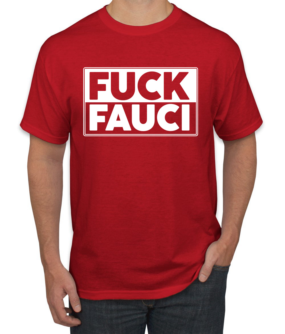 Fauci Funny Mens Tshirts Political Graphic T shirts for Men Political Men's T-Shirt