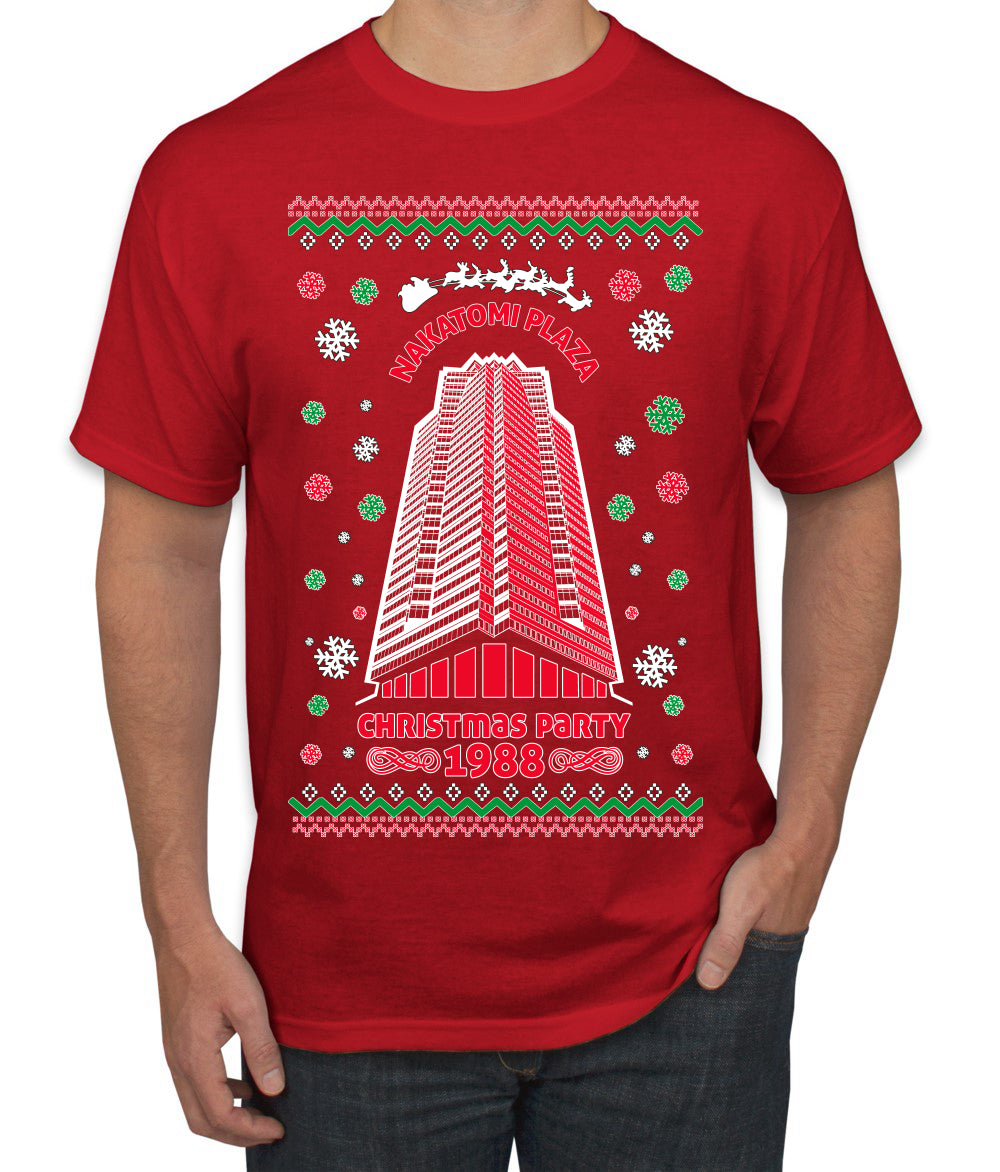 Nakatomi Plaza Christmas Party 1988 Ugly Christmas Men's T-Shirt