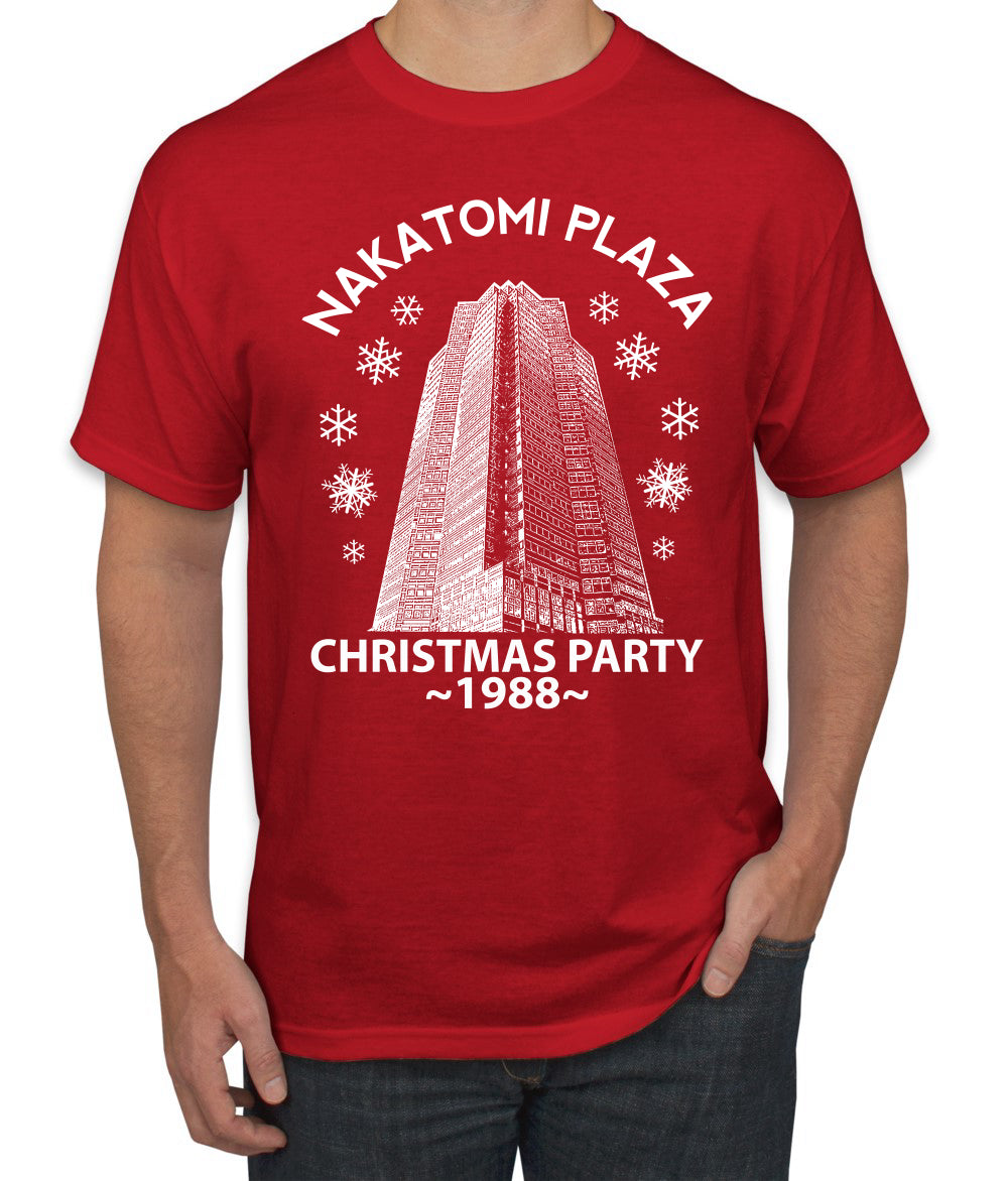 Nakatomi Plaza Christmas Party 1988 Classic McClane Die Hard Ugly Christmas Men's T-Shirt