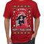 Nakatomi Plaza Happy Trails Hanz  Ugly Christmas Men's T-Shirt