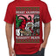 Merry Krampus Naughty Brats | Funny Ugly Christmas Sweater Men's T-Shirt