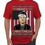 Merry Christmusk Funny Dark MAGA Santa Elon Doge Meme Ugly Christmas Sweater Men's T-Shirt