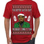 You Better Watch Out, the Diddler's Coming to Town, Funny Santa P Diddy Diddler Funny Party Viral Music Baby Oil Meme Ugly Christmas Sweater Men's T-Shirt