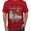 Dachshund Through The Snow, Cute Dog Christmas Sweater, Ugly Christmas Sweater Men's T-Shirt