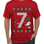 Christmas 7 Meme, Ugly Christmas Sweater Unisex Men's T-Shirt