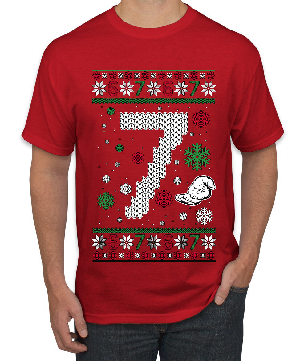 Christmas 7 Meme, Ugly Christmas Sweater Unisex Men's T-Shirt