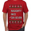 Naughty Nice 6 7 Checklist, Ugly Christmas Sweater Unisex Men's T-Shirt