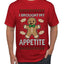 I Brought My Appetitie, Ugly Christmas Sweater Unisex Men's T-Shirt