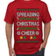 Spreading Christmas Cheer, Ugly Christmas Sweater Unisex Men's T-Shirt